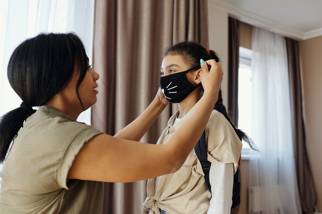 lady with a mask