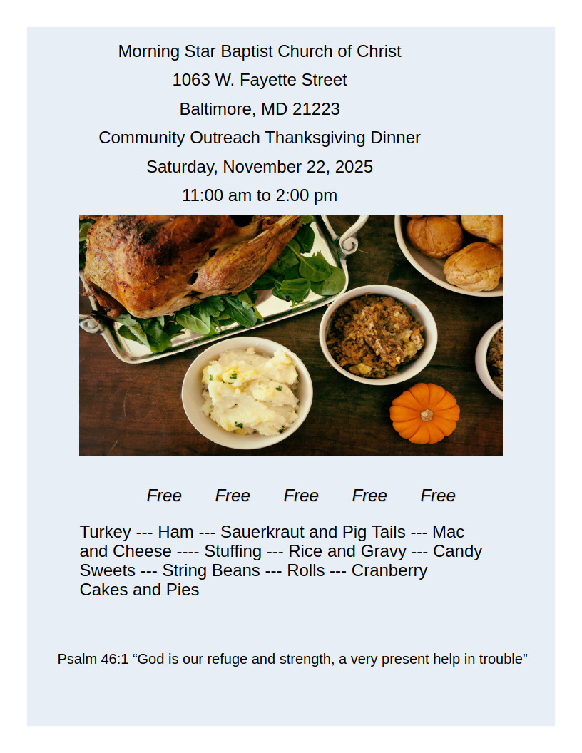 Thanksgiving Community Dinner 2025